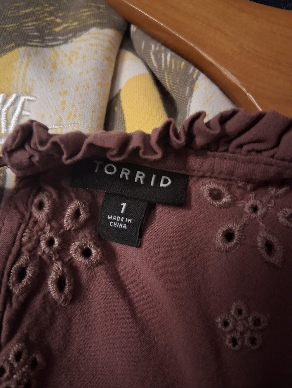 Torrid Boho Blouse Dusy Rose 1XL - Picture 3 of 3